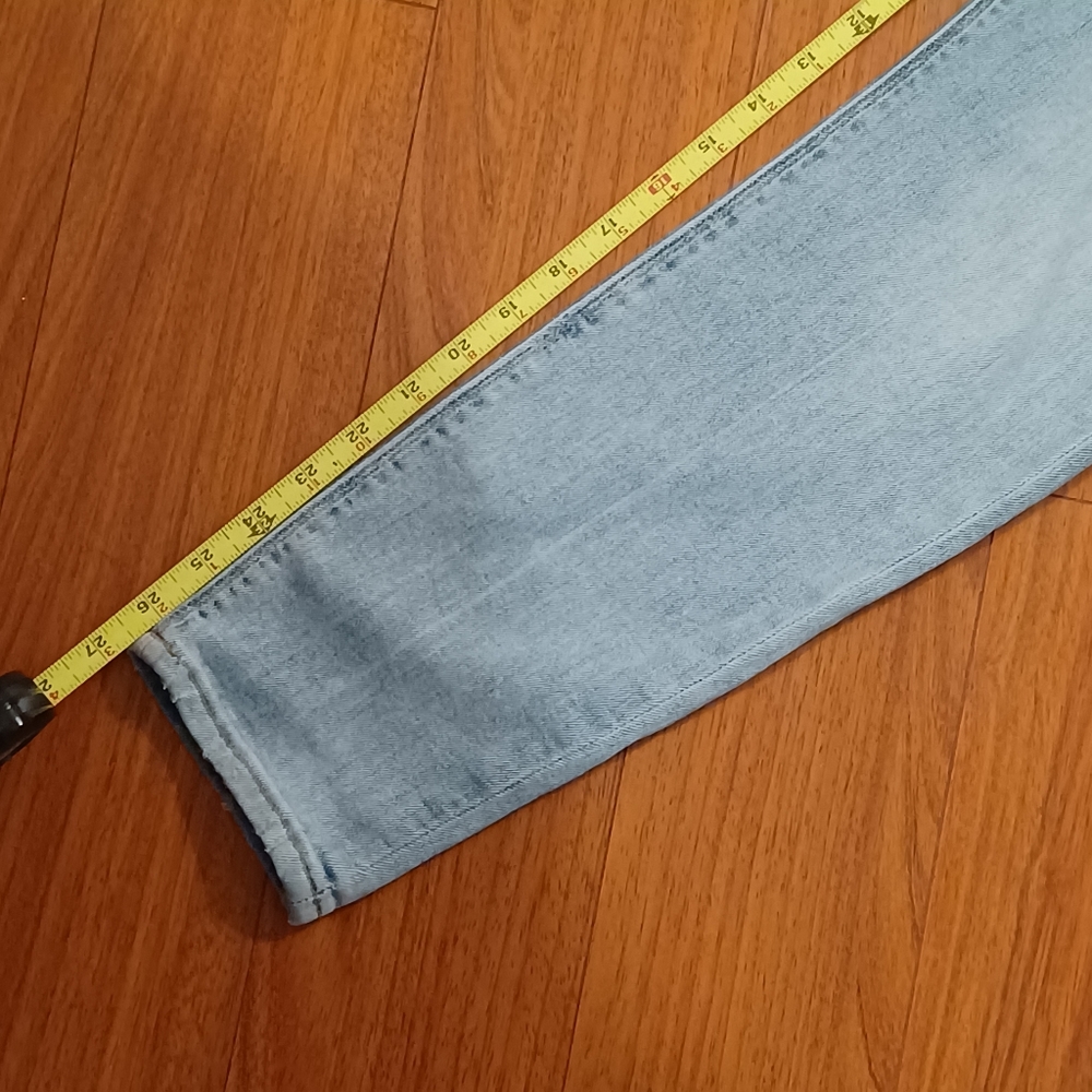 Hudson Barbara Super Skinny Jeans Size 30 high rise distressed Faded Blue - Picture 15 of 16